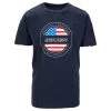 Bauer International USA Flag Youth Short Sleeve Tee Shirt