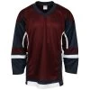 Stadium Youth Hockey Jersey - Maroon/Navy/White