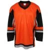 Stadium Adult Hockey Jersey - Orange/Black/Gray