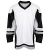 Stadium Adult Hockey Jersey - White/Black/Gray