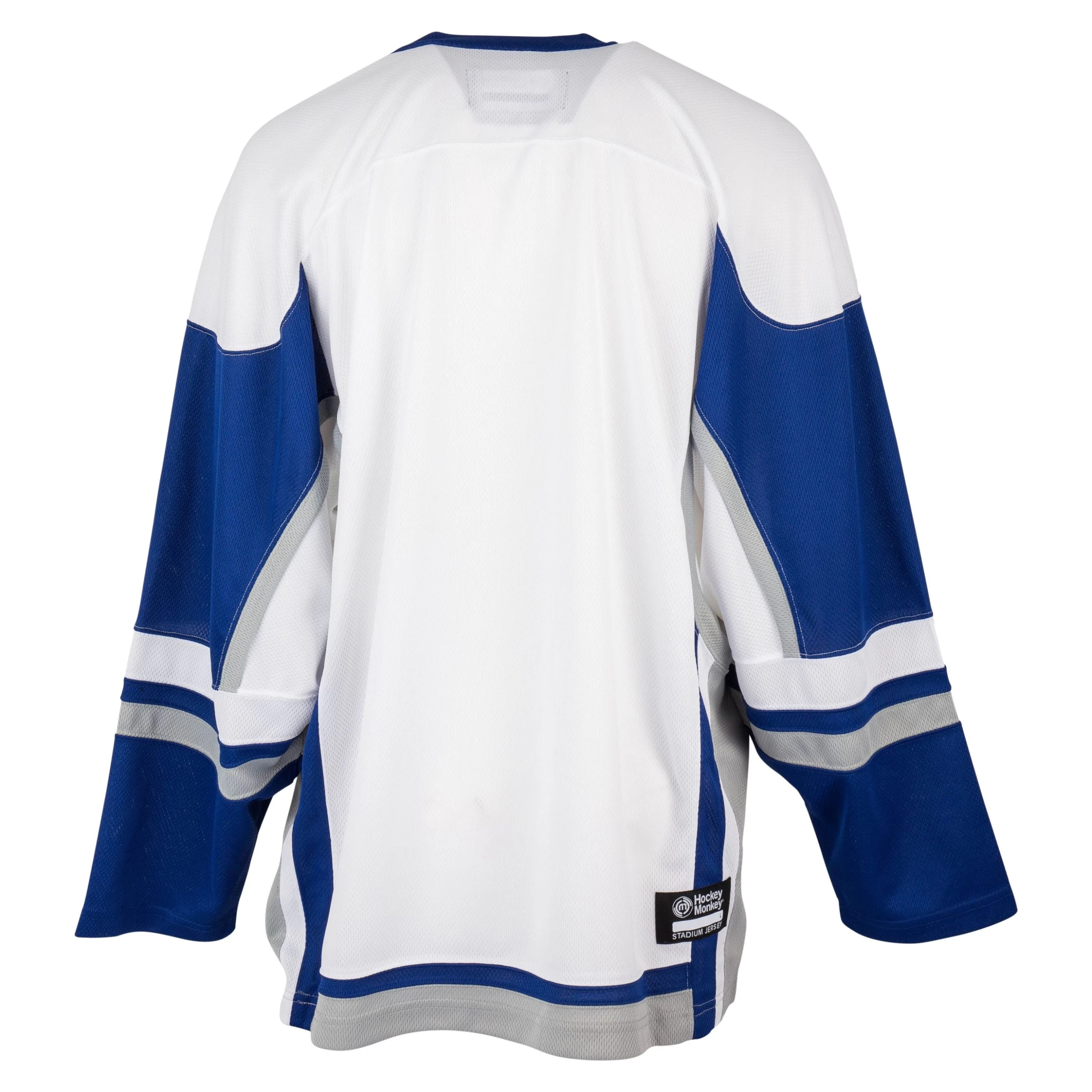Stadium Youth Hockey Jersey - White/Royal/Gray 3 Stadium Youth Hockey Jersey - White/Royal/Gray